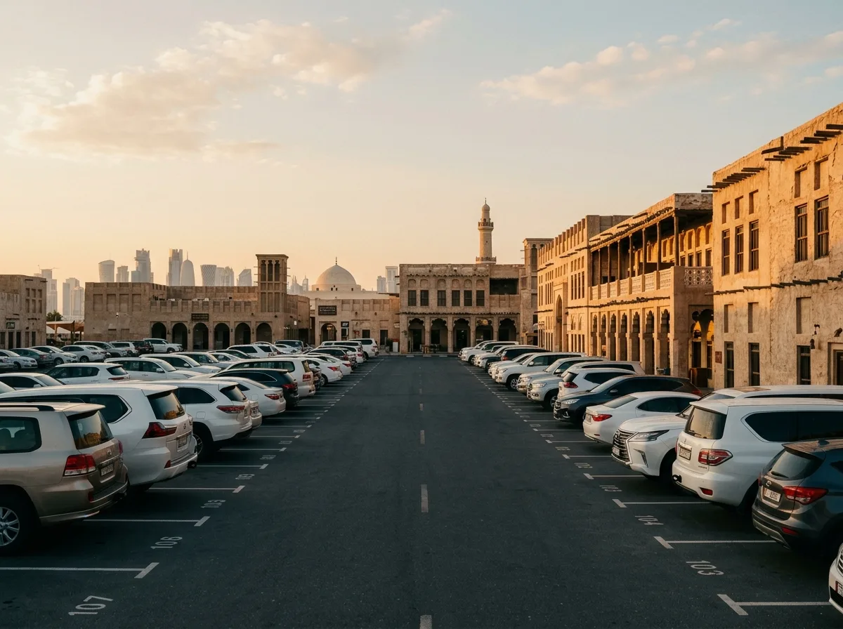 Парковка у Souq Waqif в Дохе